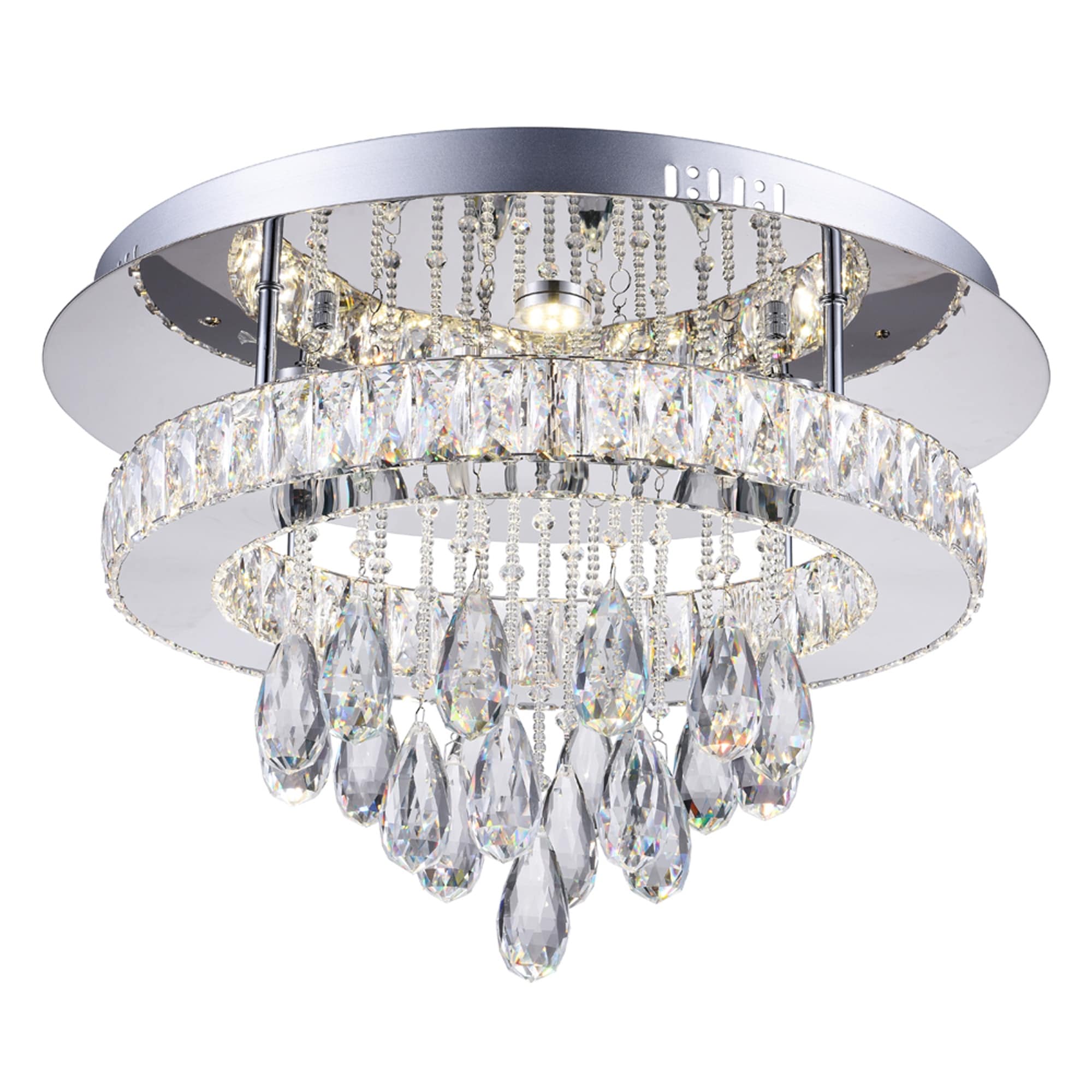 Led Flush Mount With Chrome Finish