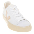 Veja Womens Campo Canvas Sneakers In White And Sable