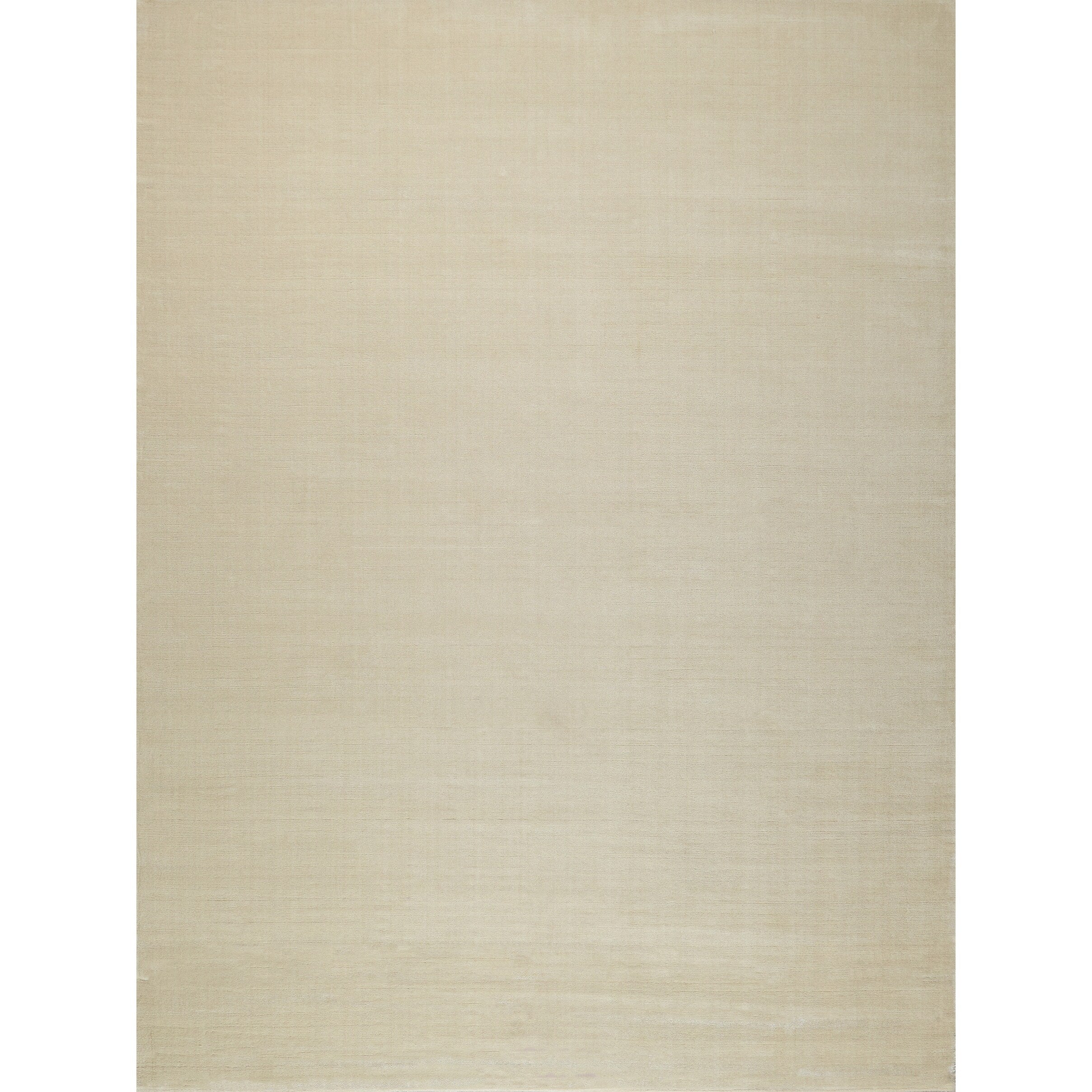 Velutto Modern Handloomed Silky Nylon Light Beige Area Rug