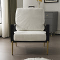 Velvet Accent Armchair With Gold Metal Legs Upholstered Chair Office Chair Side Chair Dressing Chair