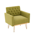 Velvet Armchair Single Sofa Chair With Metal Legs Reading Chair Side Chair Dining Chair Lobby Chair
