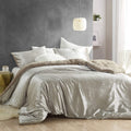 Velvet Crush Coma Inducer Oversized Comforter Crinkle Iced Almond