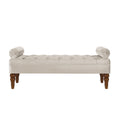 Velvet End Of Bed Bench Champagne Hallway Bench Ottoman Bench For Bedroom Simple Indoor Bench Leisure Bench