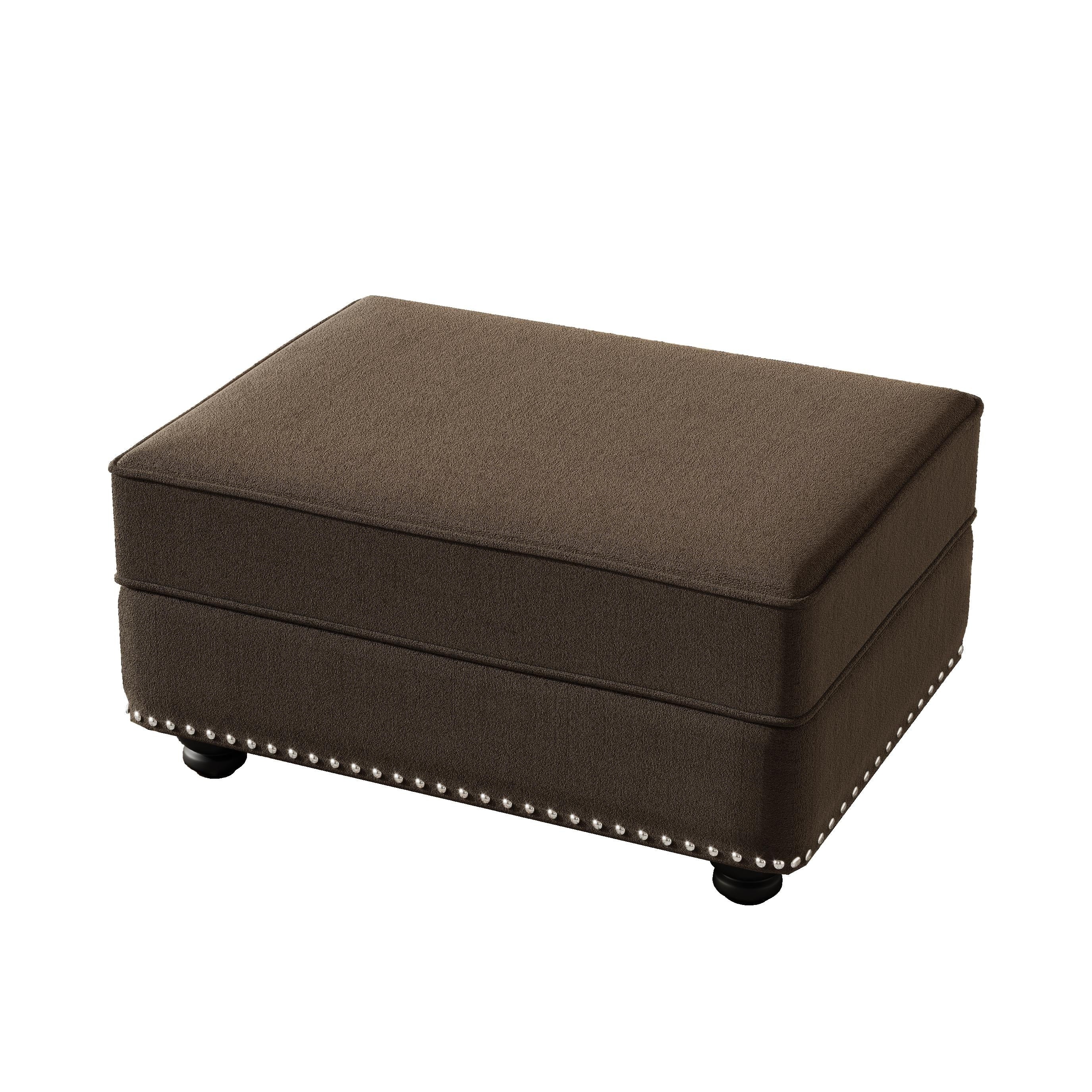 Velvet Ottoman To Combine With Single Seater Sofa 2 Seater Sofa And 3 Seater Sofa Suitable For Living Rooms Apartments