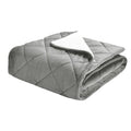 Velvet And Sherpa Quilted Foot Pocket Throw