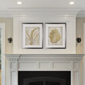 Venetian Frond 2 Piece Set Silver Frame