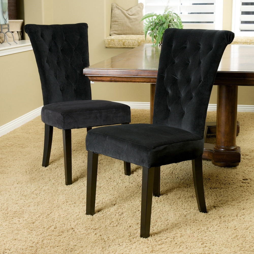 Venetian Velvet Dining Chair Set Of 2 By Christopher Knight Home