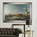 Venice The Basin By Canaletto Silver Frame