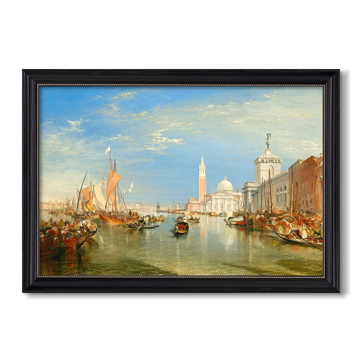 Venice The Dogana And San Giorgio 1834 Jmw Turner Custom Framed Canvas
