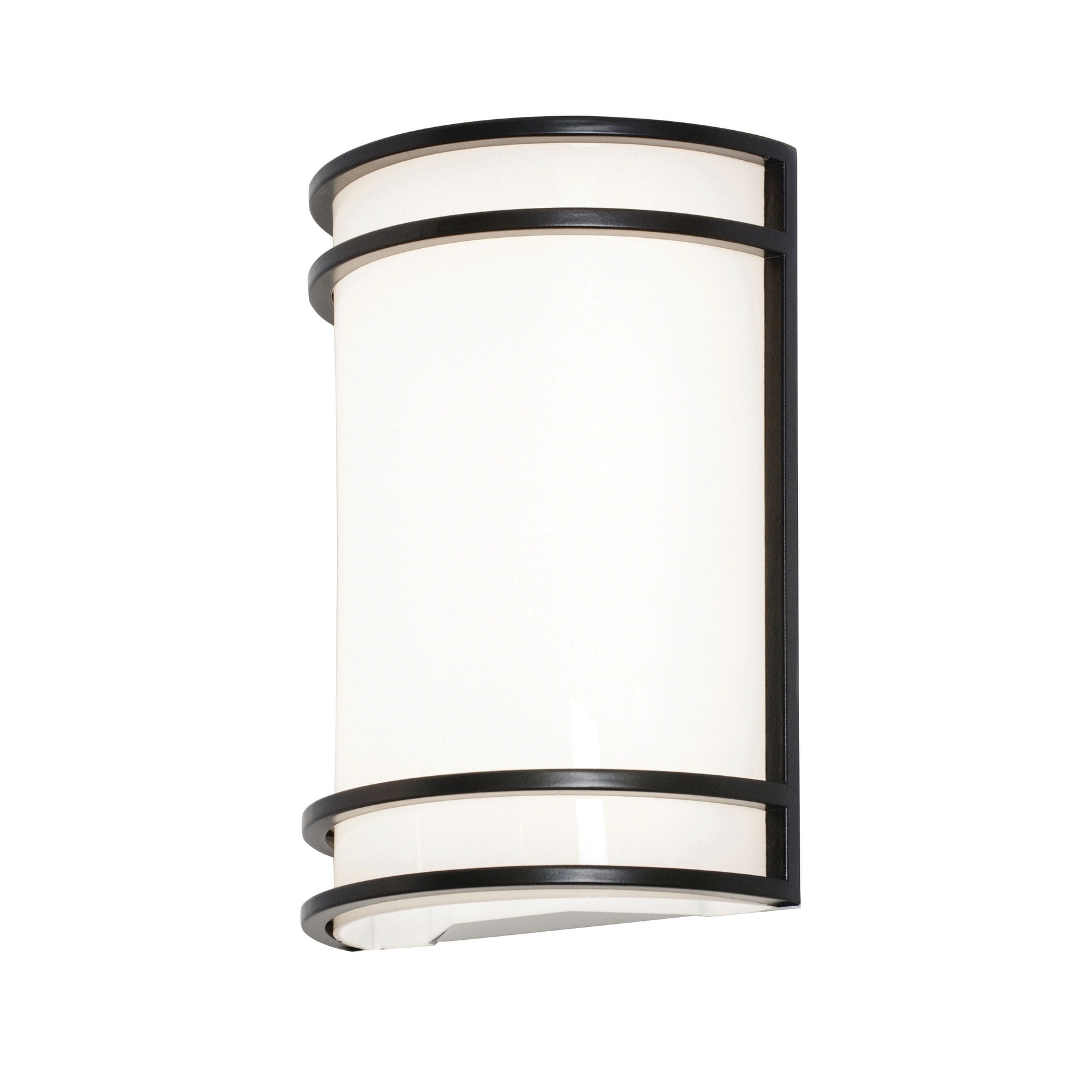 Afx Ventura 1 Light Ada Oil Rubbed Bronze Led Wall Sconce White Acrylic Shade