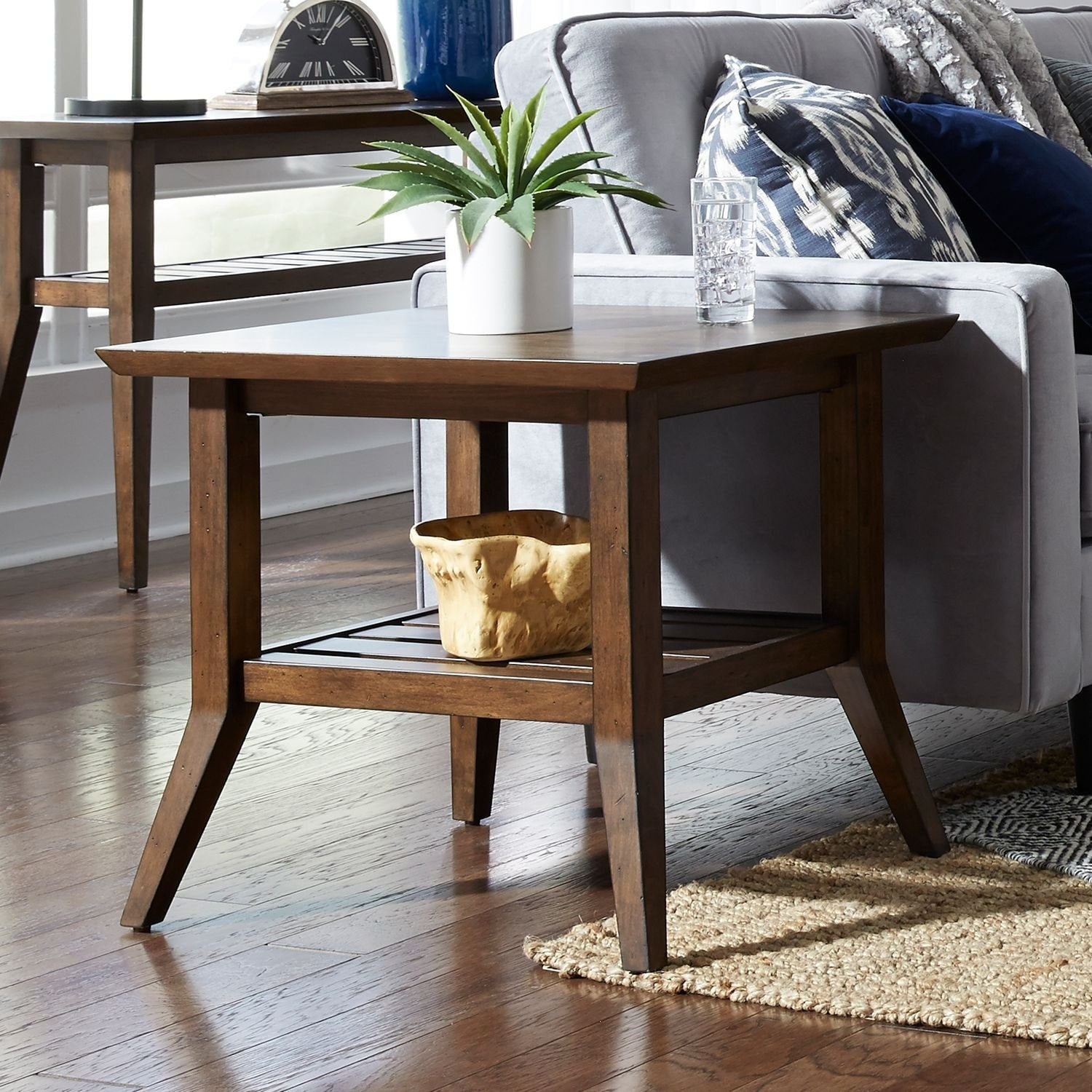 Ventura Boulevards Bronze Spice Rectangular End Table