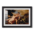 Venus And Adonis 1554 Titian Custom Framed Print
