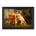 Venus And Adonis C 1635 Peter Paul Rubens Custom Framed Canvas