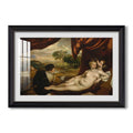 Venus And The Lute Player C 1565 1570 Titian Custom Framed Print