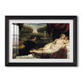 Venus With An Organist And Cupid C 1555 Titian Custom Framed Print