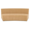 Vera Concave Modular Sofa Polyester Fabric Plywood Frame Two Components Seats 2 Golden Yellow