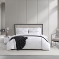 Vera Wang Zig Zag White Duvet Cover Set