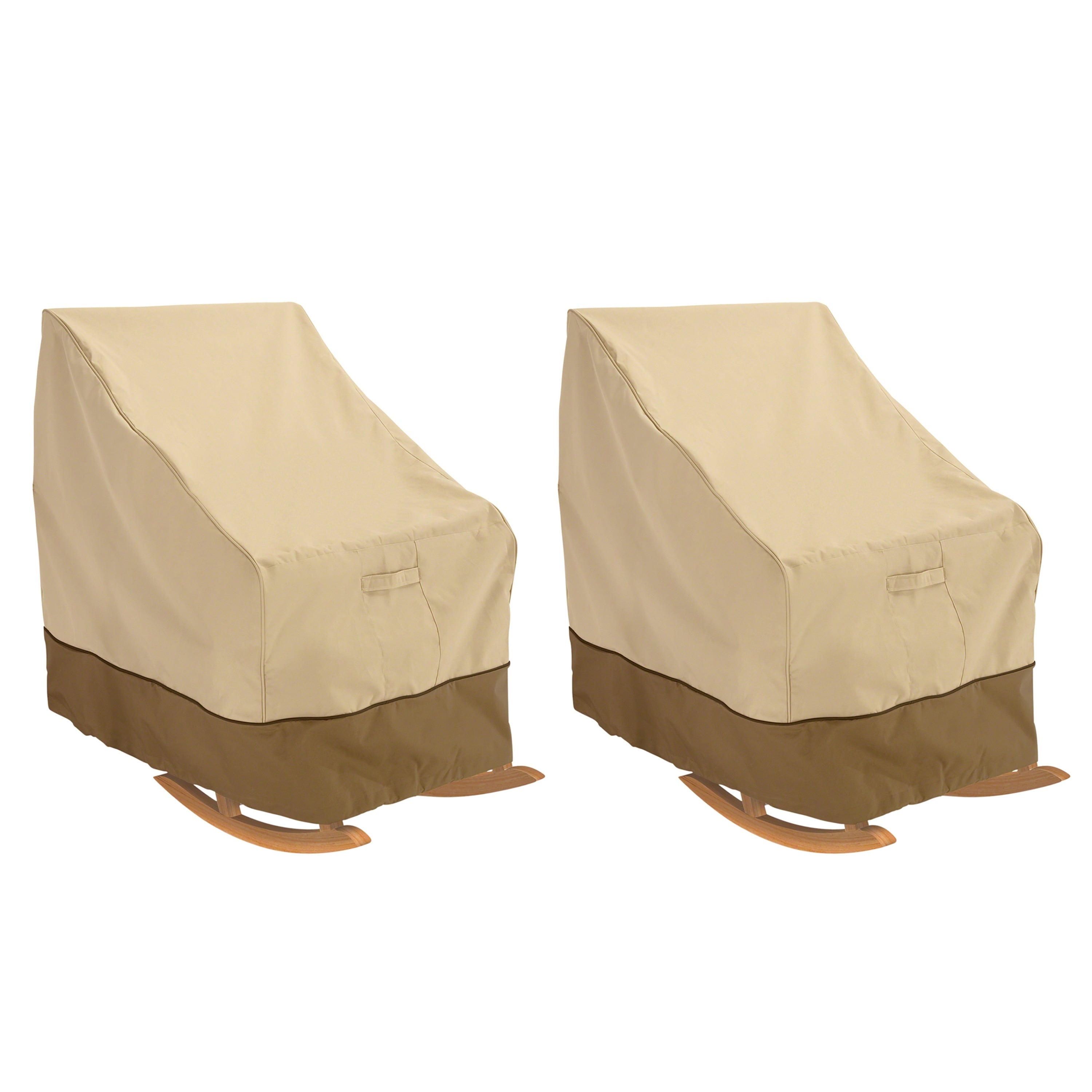 Classic Accessories Veranda Water Resistant 32 Inch Rocking Chair Cover 2 Pack