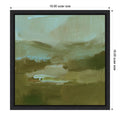 Verdigris Mist Ll By Victoria Barnes Framed Canvas Wall Art Print