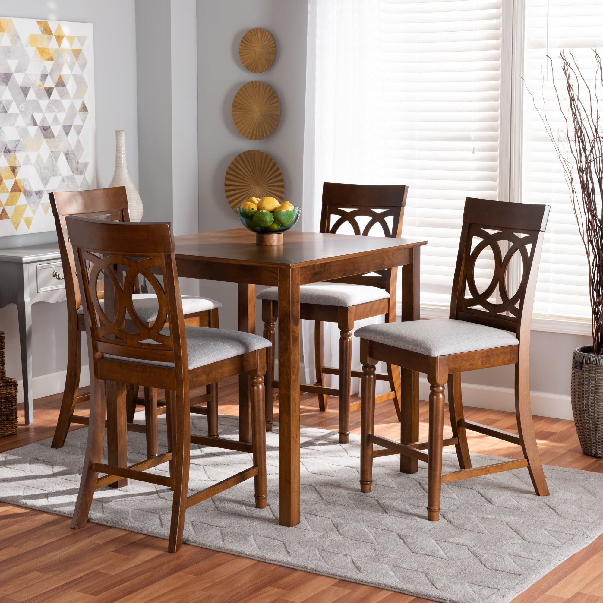 Verina Modern And Contemporary 5 Piece Wood Pub Set