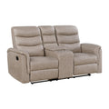 Vero 73 Microfiber Manual Double Glider Reclining 2 Seater Loveseat