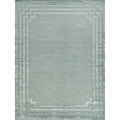 Vero Hand Knotted Wool Bamboo Silk Aqua Area Rug