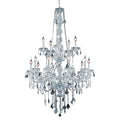 Verona 15 Light 33 In. Chandelier Available In Chrome And Gold