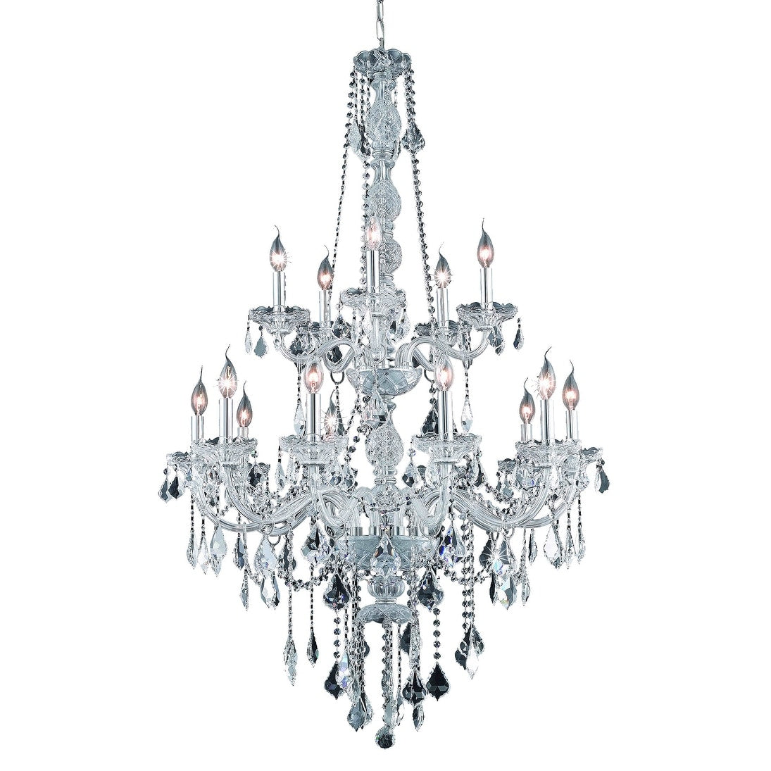 Verona 15 Light 33 In. Chandelier Available In Chrome And Gold