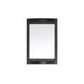 Verona 24 Rectangular Bathroom Vanity Framed Wall Mirror In Espresso 24 Inches