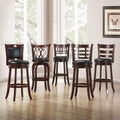 Verona Cherry Swivel 29 Inch High Back Barstool By Inspire Q Classic