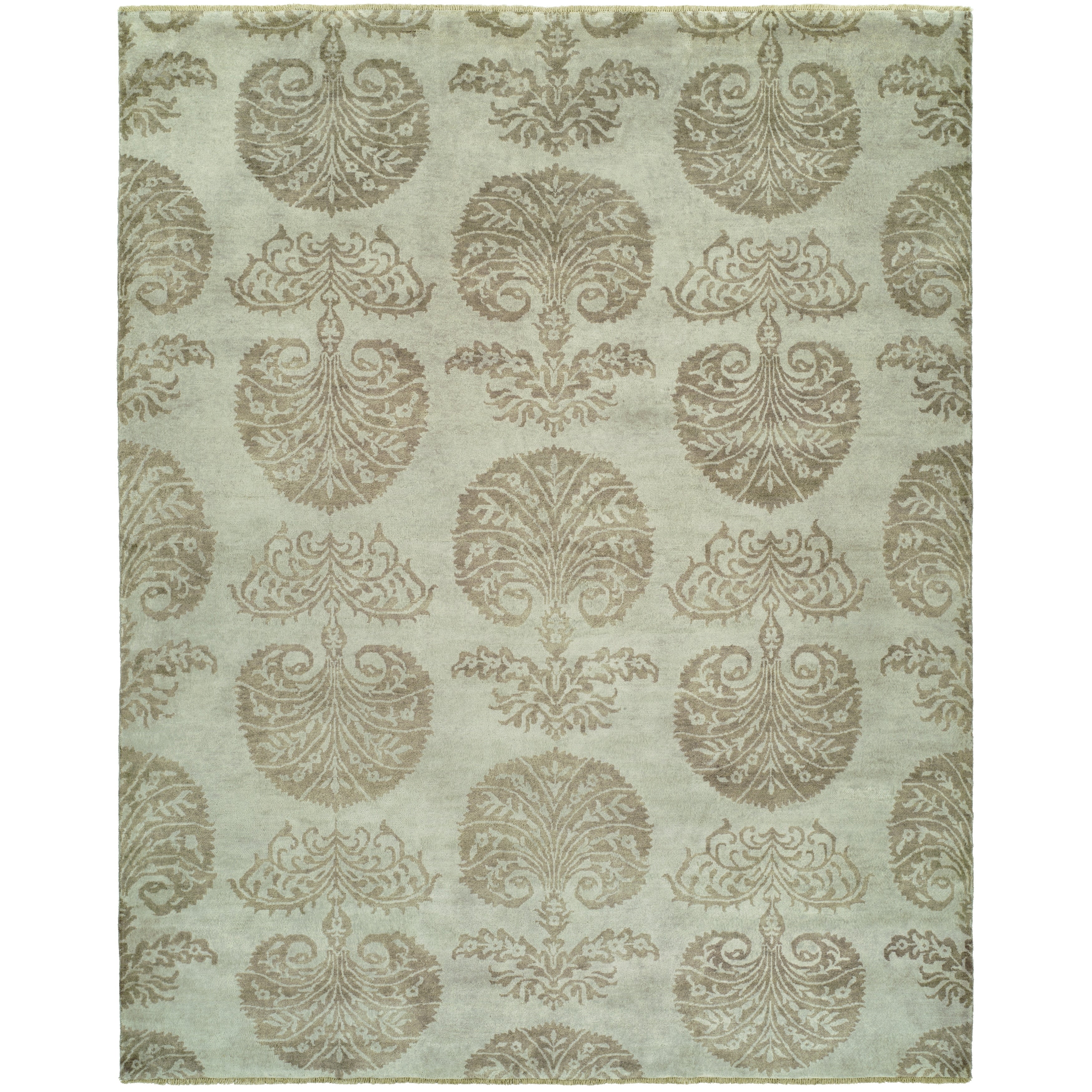 Verona Pale Earth Hand Knotted Area Rug