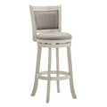 Verona Panel Back Linen Swivel 29 Inch High Back Bar Stool By Inspire Q Classic N A