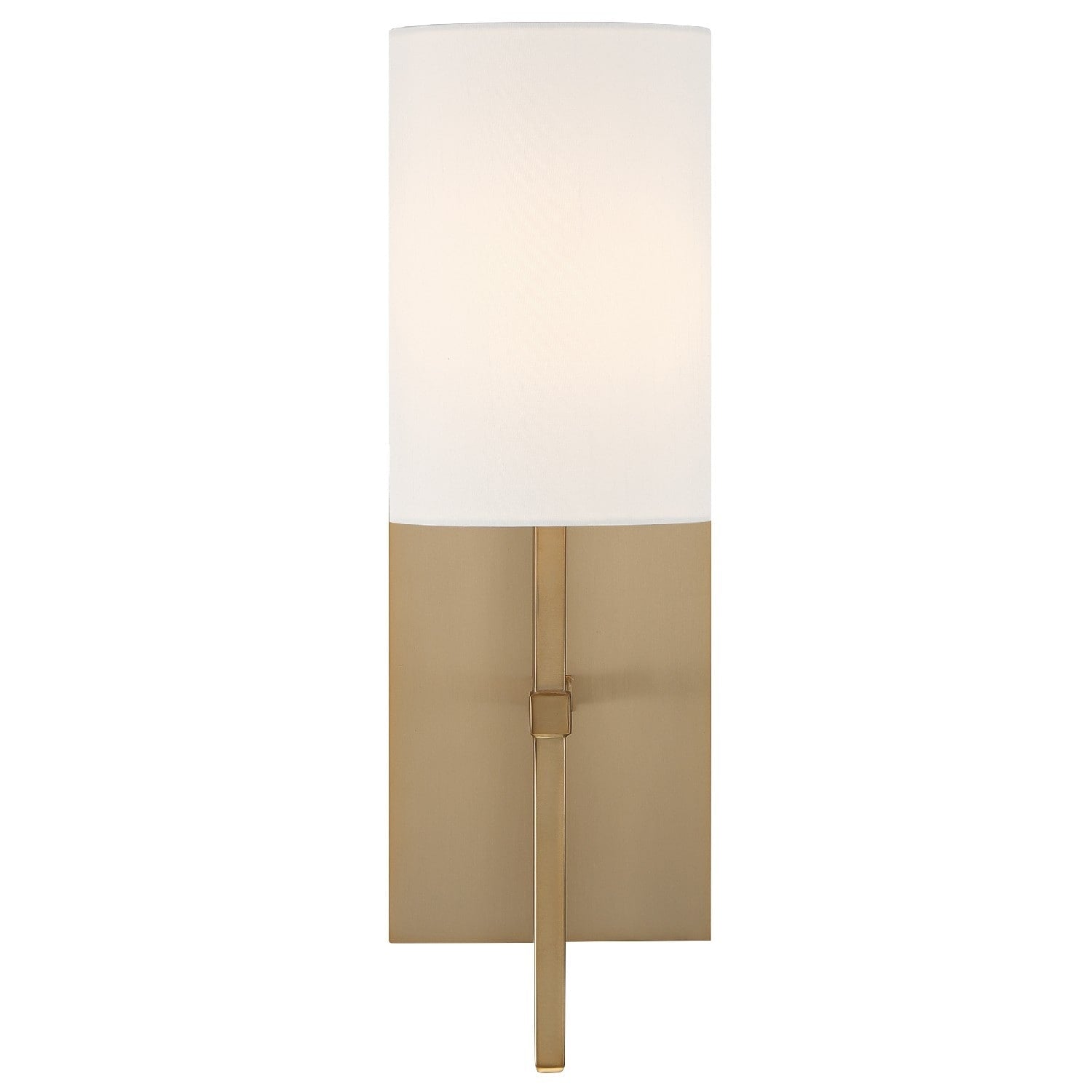 Crystorama Veronica 1 Light Aged Brass Wall Sconce