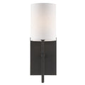 Veronica 1 Light Black Forged Wall Sconce