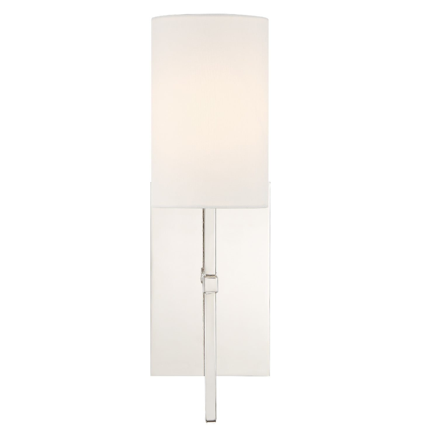 Crystorama Veronica 1 Light Polished Nickel Wall Sconce