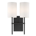 Veronica 2 Light Black Forged Wall Sconce