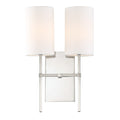 Crystorama Veronica 2 Light Polished Nickel Wall Sconce