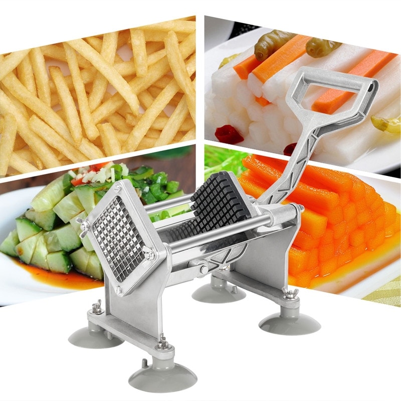 Vertical French Fry Cutter With 4Pcs Blades 4Pcs Suction Cups 2Pcs Expansion Bolts