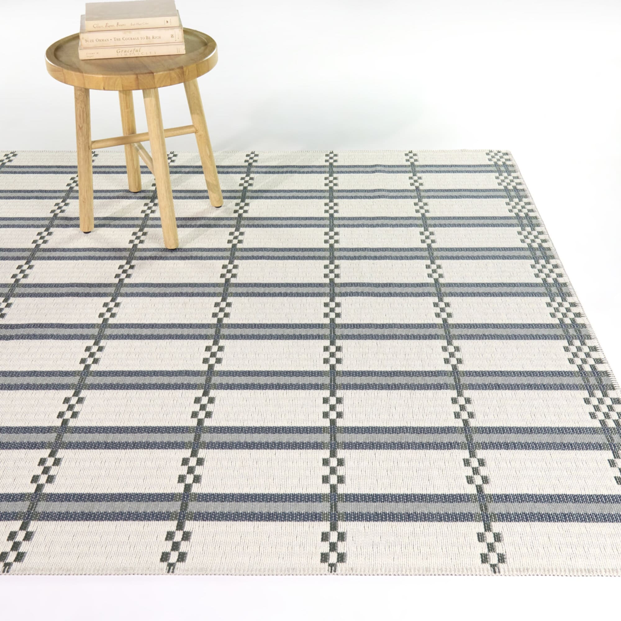 Vesely Scandinavian Grid Indoor Outdoor Area Rug