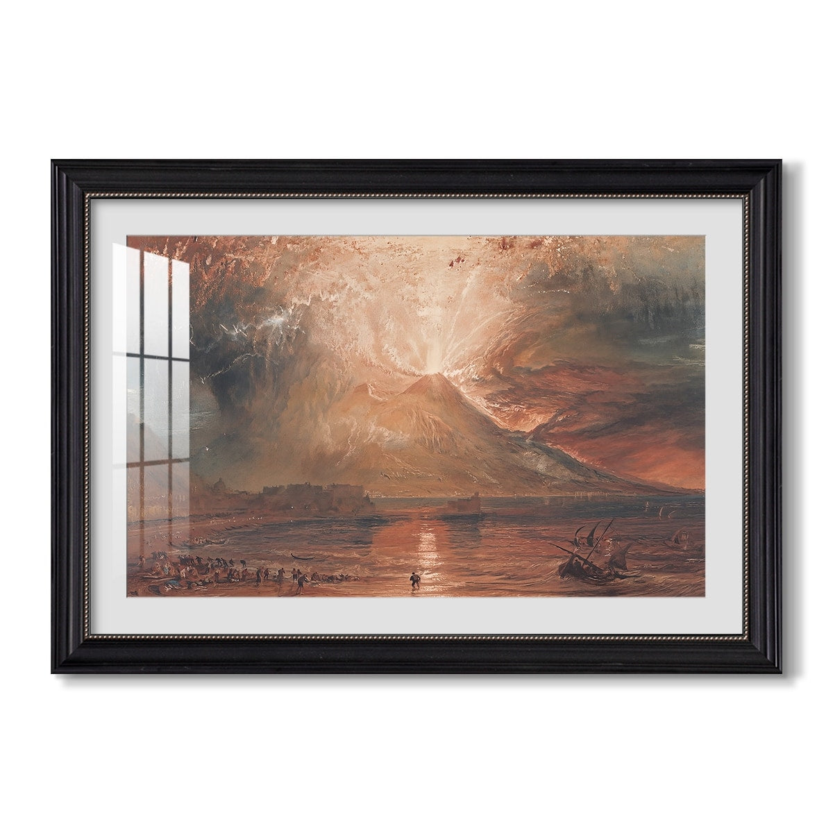 Vesuvius In Eruption C 1817 Jmw Turner Custom Framed Print