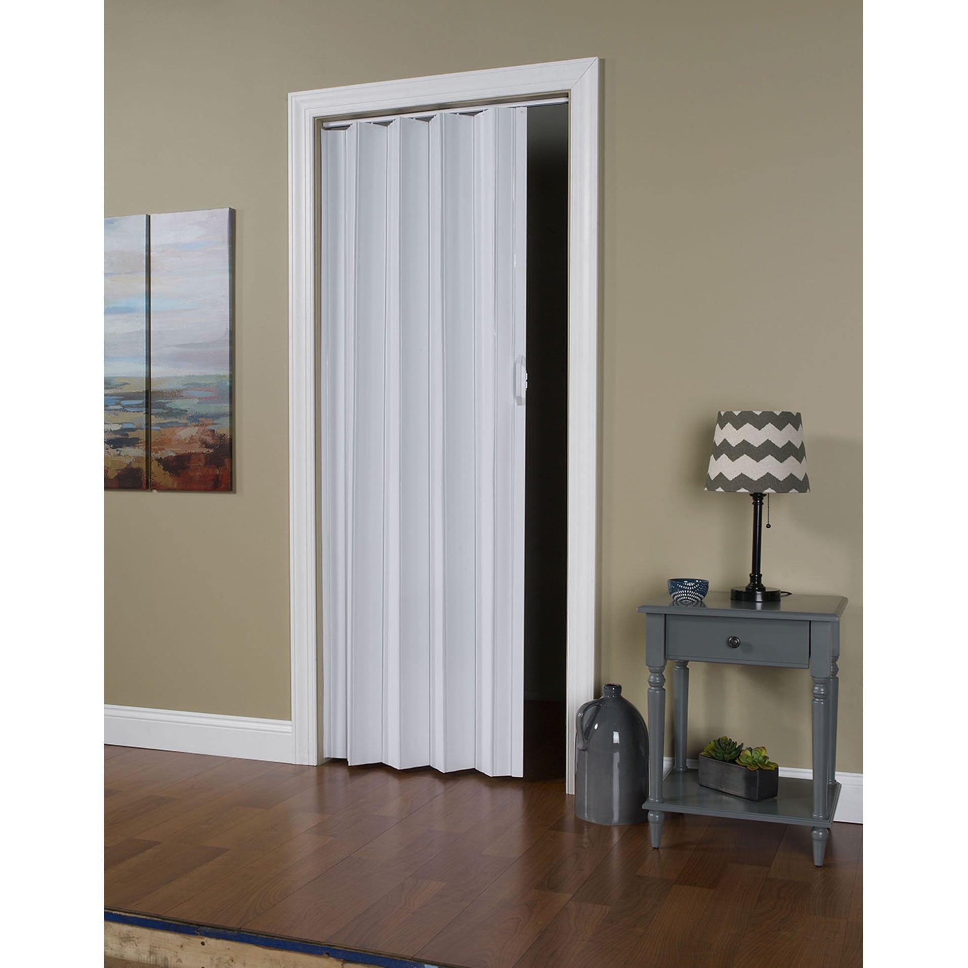 Via White Folding Door