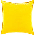 Vianne Solid Mustard Pillow Down Poly Fill 20 X 20