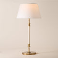 Viator Wrapped White Leather Floor Lamp