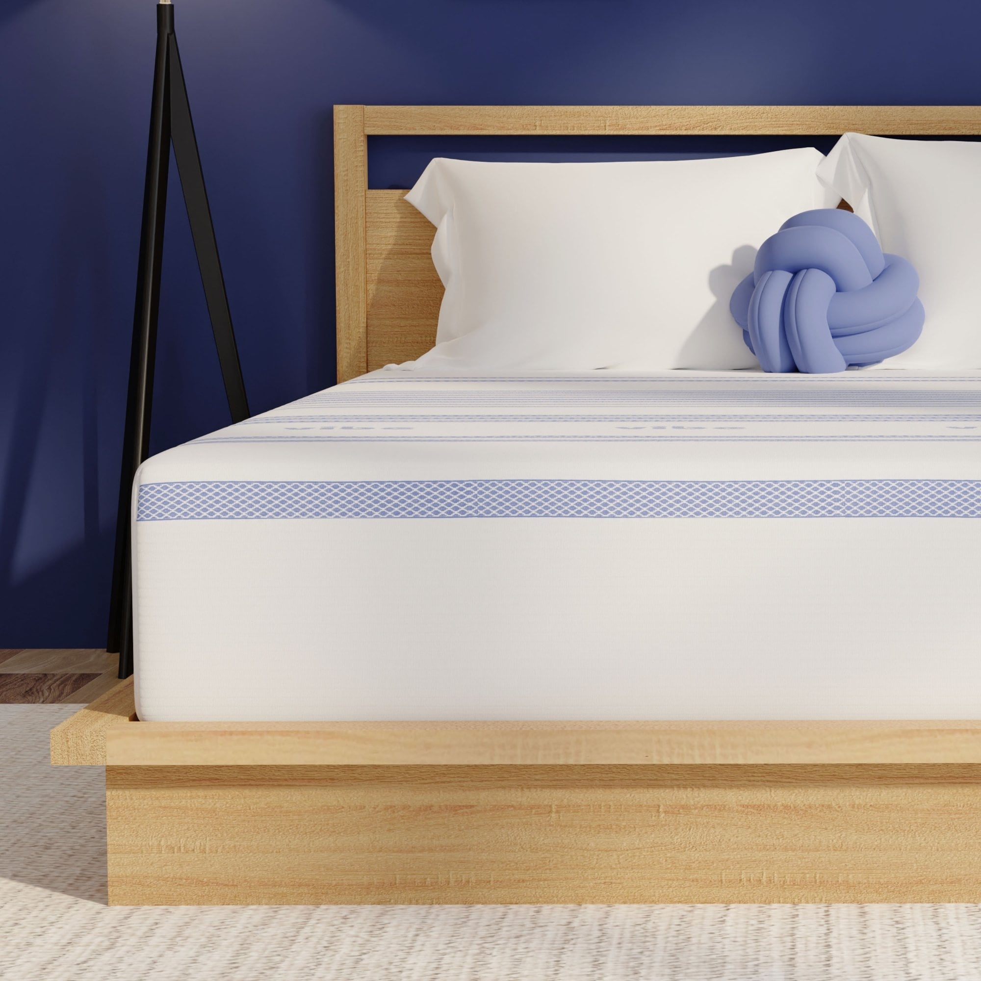Vibe 8 Inch Cooling Gel Memory Foam Mattress Fiberglass Free