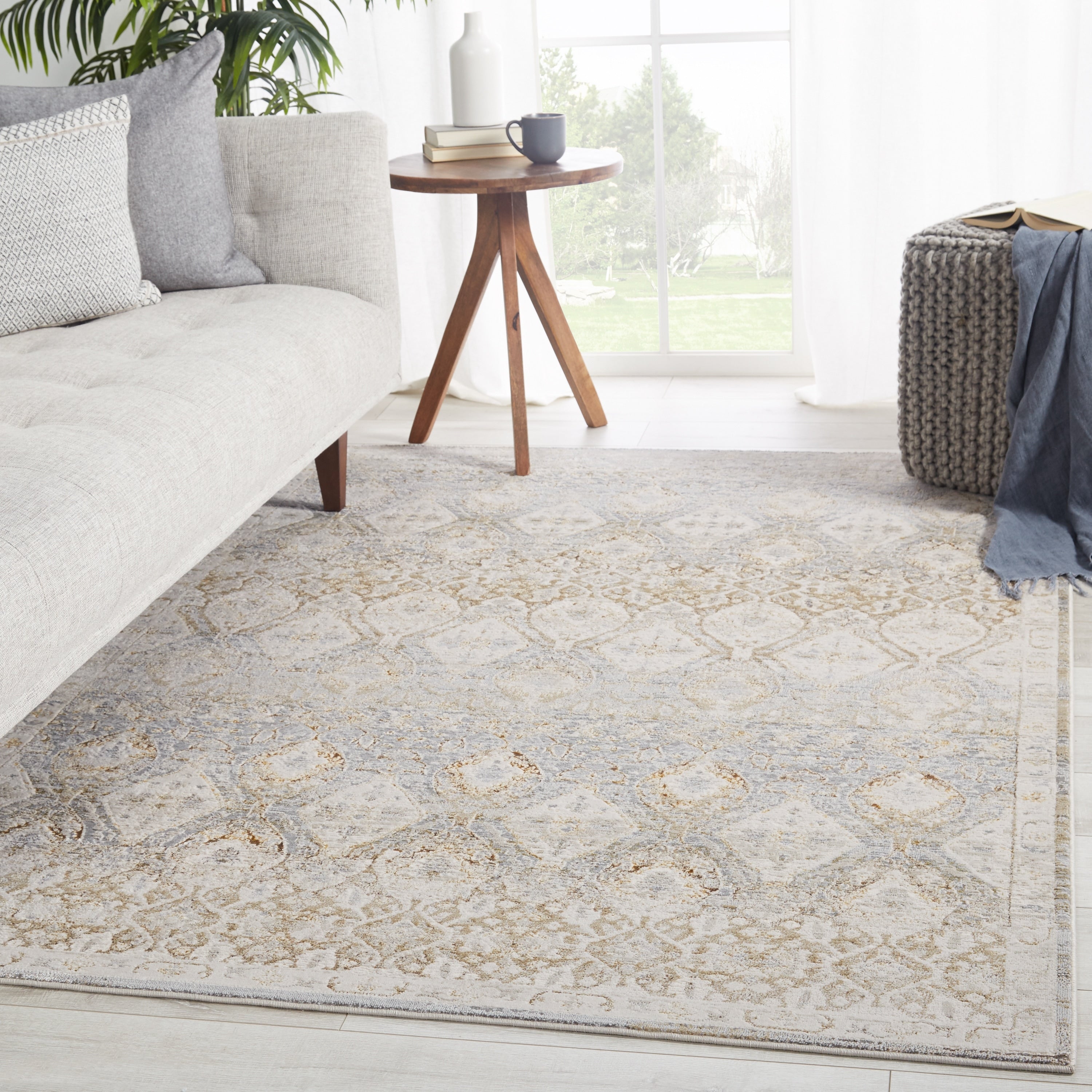 Vibe By Jaipur Living Hakeem Oriental Gray Gold Area Rug
