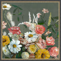 Vibrant Floral Harmony By Pi Studio Framed Mounted Canvas Wall Art Print