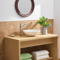 Bathroom Vessel Sink Faucet With Matching Pop Up Drain Without Overflow