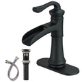 Commercial Single Hole One Handle Waterfall Bathroom Sink Faucet Lavatory