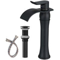Single Handle Chrome Commercial Waterfall Bathroom Sink Vessel Faucet