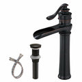 Vibrantbath Commercial Waterfall Bathroom Vessel Sink Faucet With Drain